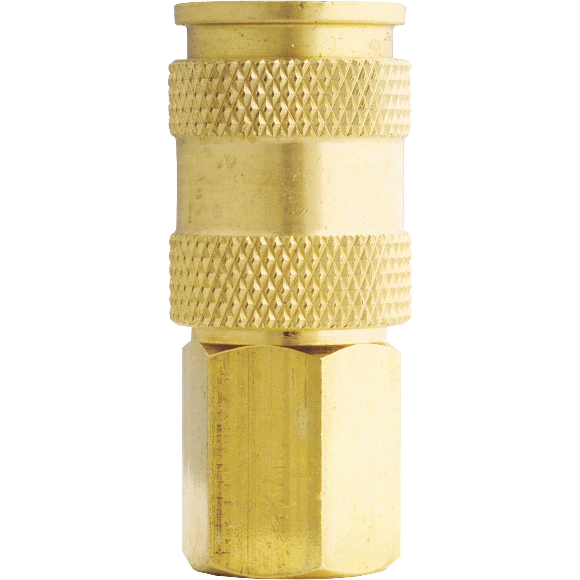 Milton V-Style Hi-Flo Coupler Body, Brass, 1/4in. FNPT, Model# S764